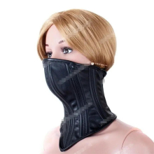 Erotic Soft Sponge Padded Inside Leather Chastity Posture Neck Collar For Bdsm Choker Bondage Couples Harness Sex Products