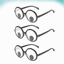 3 PCS Accessories Child Childrens Place Girls Clothes Googly Eye Glasses Party Sunglasses Kids