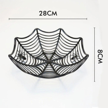 Halloween Orange Purple Web Bowl Fruit Plate Candy Biscuit Package Basket Bowl Trick or Treat Decoration for Halloween