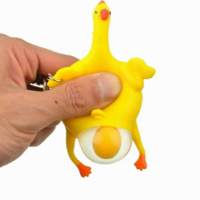 Arrival Spoof vent Toys Lay eggs Chicken Hand squeeze Funny Toys Halloween Birthday Present
