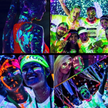 6 Tube UV Glow Blacklight Makeup Face Paint Washable Neon Fluorescent Body Paint