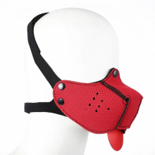 Puppy Play Neoprene Half Face Muzzle BDSM Gay Toys for Men Fetish Dog Slave Sex Restraint Mask with Tongue Erotic Accessories