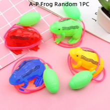 Nostalgic Toys Air Pressure Jumping Frog Childrens Horse Wire-Controlled Airbag Blow Molding Will Jump Frog Animal Toy