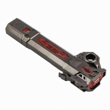 Telescopic Glowing Lightsaber Toy - 2-in-1 Retractable Finger Rotating Laser Sword for Kids, Luminous Saber in Bronze Gray, Black, Rose Gold or Silver