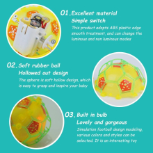 Kids LED Jumping Joggle Sound Ball Dancing Music Football Toy Bouncing Soccer