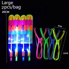 Flash Flying Arrow Rubber Band LED Light For Kids Birthday Christmas Present Slingshot Toys