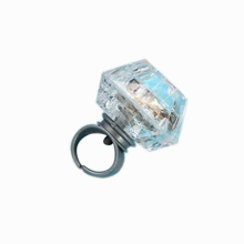 1 PCS Colorful Diamond Ring LED Light-emitting Ring Diamond Flash Ring Simulation Diamond Light-emitting Toy Party Favors