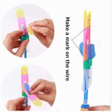 LED Light Catapult Lighting Up Toy Powered for Boys Girls (Blue Light)