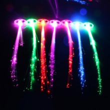 50pcs Led Party Fun LED Hair Clip Light Wire Hairpin Luminous Glowing Hair Braid Light Up Toys For Children Holiday