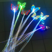 Random LED Flashing Hair Braid Glowing Luminescent Hairpin Novetly Hair Ornament Girls Led Toys Year Party Christmas Gift
