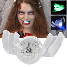 Glowing Tooth Funny LED Braces Kids Children Light-up Toys Flashing Teeth Bar Masquerade Clear Luminous Teeth Light