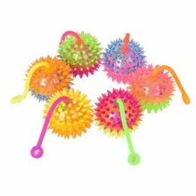 1 Pc Kids Glowing Ball Toy LED Light Up Flashing Soft Prickly Massage Ball Elasticity Fun Toys Children Squeeze Anti Stress Toys