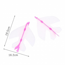 1Pc Outdoor Shining Rocket Flash LED Light Night Kids Luminous Slingshot Toys Shine Slingshot Elastic Helicopter Rotating Toy