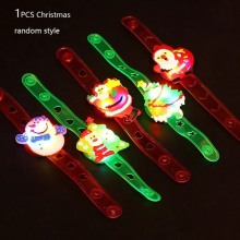 Children Watch Strap With Luminous LED Lights Christmas Bracelet Flash Wrist Luminous Toys Kid Glow Party Christmas Gift