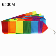 10/15/30m Rainbow Blocking Long Kite Tail Line Outdoor Sports Accessories