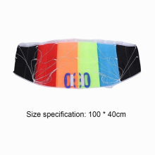 5-ColorRainbow Double Line Soft Kite Double Line Stunt Kite with Handle and Wire for Summer Outdoor Sports Beach for Kids Adults