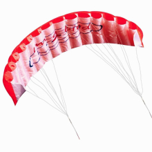 Outdoor Fun Dual Line Stunt Parafoil Parachute Rainbow Sports Beach Kite