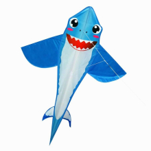 Big Shark Shaped Kite Easy To Fly Primary Stunt Kite with Wire Board Colorful Flight Kite Enhance Coordination for Boys Girls