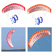 2Pcs Dual Line Surfing Stunt Kite Trainer Parafoil Trick Kites Parachute Wing Kitesurfing Water Sports with 30 meters lines