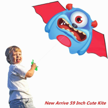 High Single Line 59Inch Kite For Kids /Adult Sports Beach With Handle and String Easy to Fly
