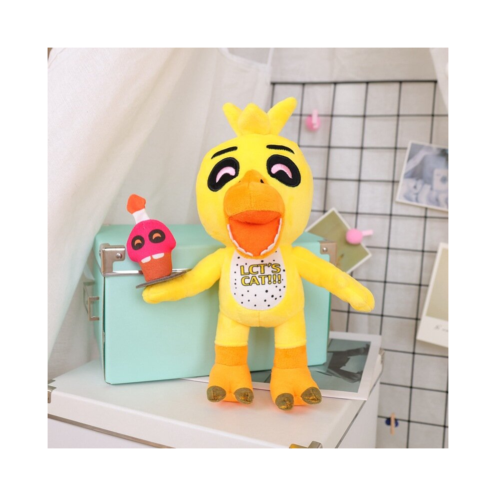 Bonxaif (Chica) 25Cm Five Nights At Freddy's Fnaf Plush Doll Toys Kids Christmas Gift