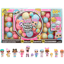 LOL Surprise Mega Ball Magic 12 Collectible Dolls, 60+ Surprises