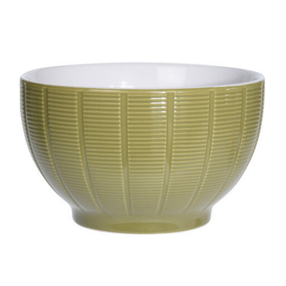 (Khaki Green) Single Cereal Bowl Porcelain Breakfast Serving