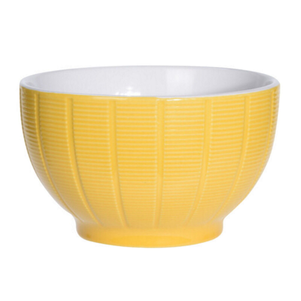 (Yellow) Single Cereal Bowl Porcelain Breakfast Serving