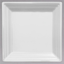 5.5 in. Botticelli Square Bright White Porcelain Plate