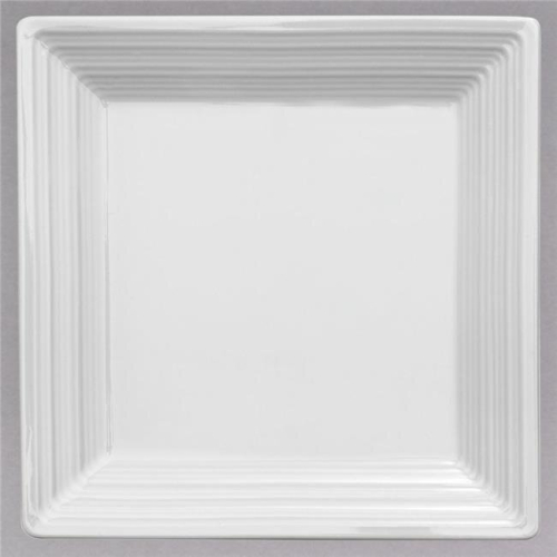 5.5 in. Botticelli Square Bright White Porcelain Plate