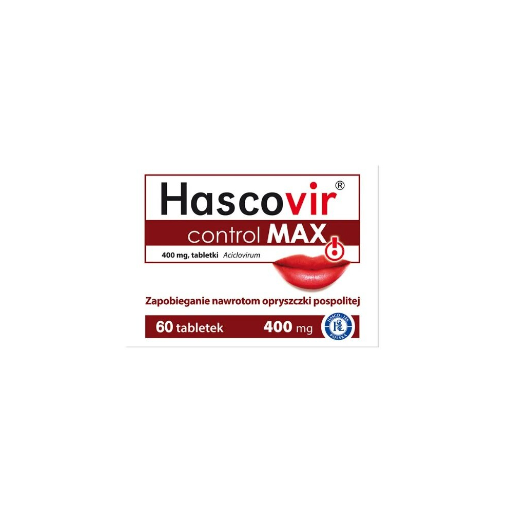 Hascovir control MAX 400 mg, 60 tabletek