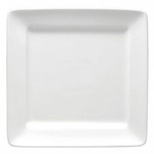 9 in. Bright White Ware Square Plate