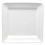 9 in. Bright White Ware Square Plate 1