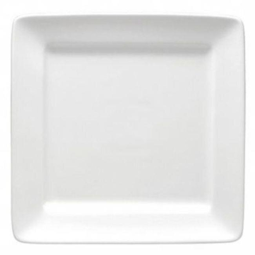 9 in. Bright White Ware Square Plate