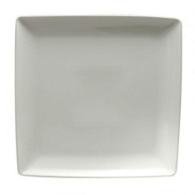 9.5 in. Fusion Bright White Square Plate
