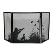 Duck Hunting Design 3 Fold Screen, Black