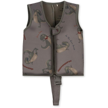 (Grey, 2-4Y) Toddler Swim Vest, Swim Jacket For Kids
