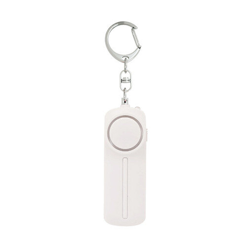 (White) Safe Sound Personal Alarm 130dB with LED Lights