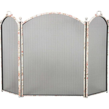 Floral Design 3 Fold Arched Screen, Floral