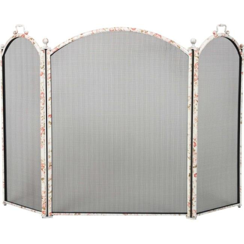 Floral Design 3 Fold Arched Screen, Floral