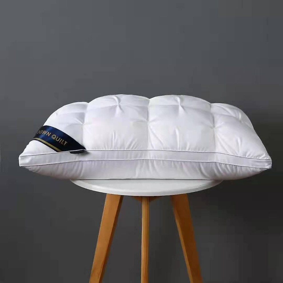 (White) Hilton Feather Premium Grade Hotel Pillow Velvet Pillow Core Hotel Adult Home Neck Pillow Core Factory Direct