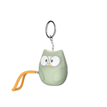 (Green) 130dB Loud Personal Alarm Keychain with Lights Owl