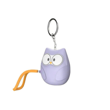 (Purple) 130dB Loud Personal Alarm Keychain with Lights Owl