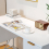 Costway Home Office Desk Computer Desk Study Writing Table PC Workstation W/ 4 Drawers 4
