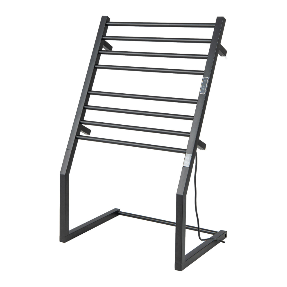2-in-1 Towel Warmer Rack 8 Bars Freestanding & Wall Mounted Towel Warmer Rack
