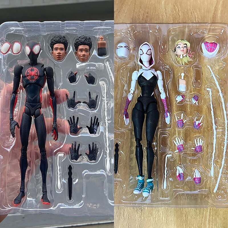 Sh Figuarts Spider Man Miles Morales Gwen Stacy Action Figure Marvel