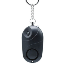 (Black) 130DB Emergency Safety Alarm with LED Lights Personal Security Alarm Keychain