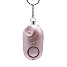 (Rose gold) 130DB Emergency Safety Alarm with LED Lights Personal Security Alarm Keychain