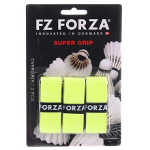 (3 Pcs, Yellow) Forza Super Grip Badminton Racket Anti Slip Absorbent Tennis Replacement Tape