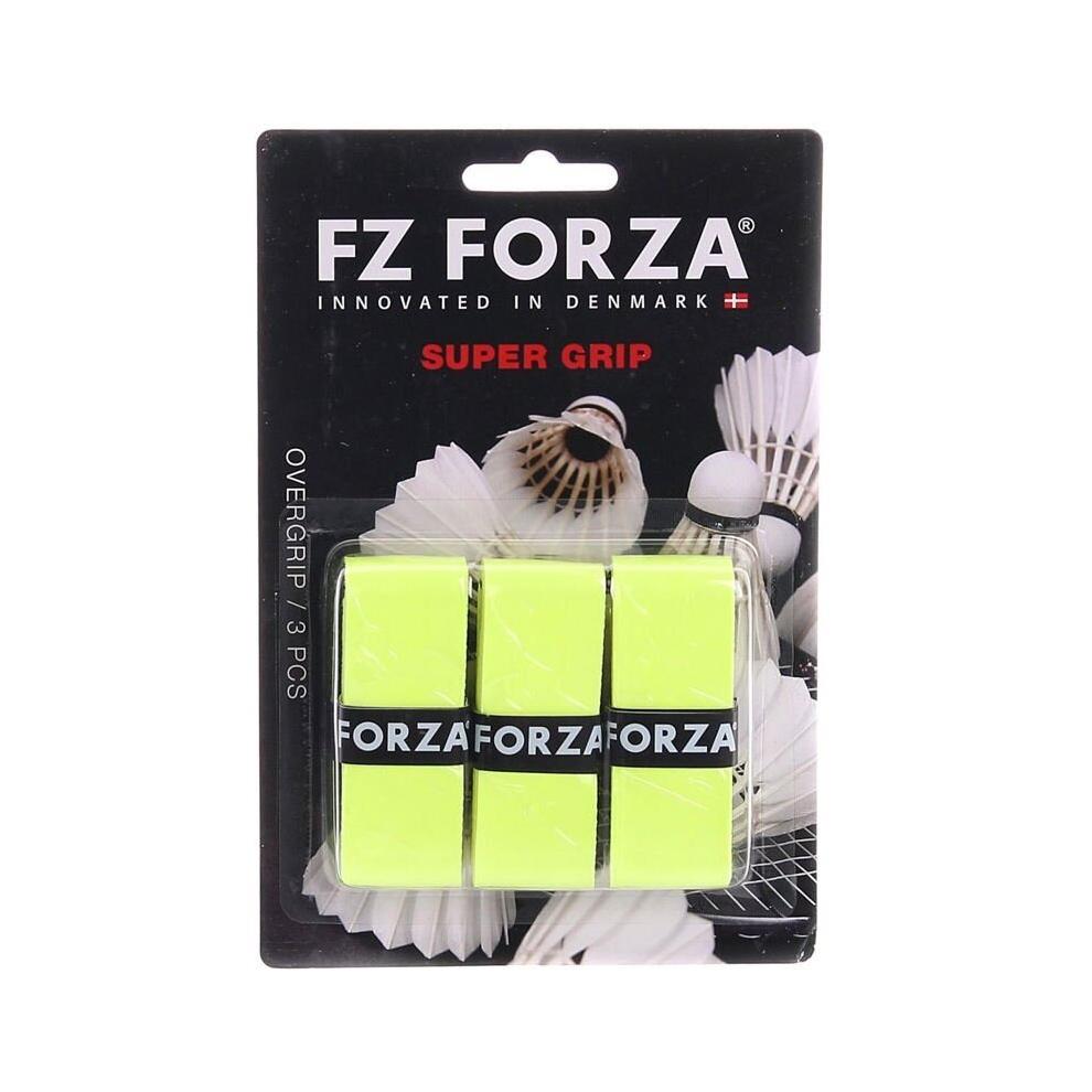 (3 Pcs, Yellow) Forza Super Grip Badminton Racket Anti Slip Absorbent Tennis Replacement Tape-image-OPC-PD2B9XT-NEW